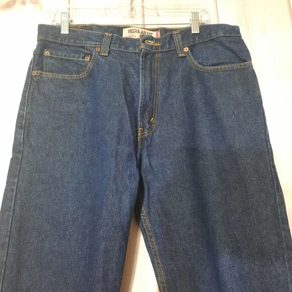 Levi's 505 Jeans Mens Size 34 34 Classic Core - Picture 3 of 7